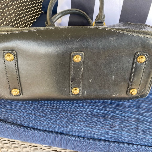 Rare Vintage Dooney & Bourke Black Saddle Leather Satchel - Picture 8 of 14